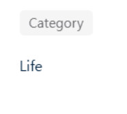 워드프레스 카테고리 목록에 Life만 보이고 숫자가 표시되지 않는 화면